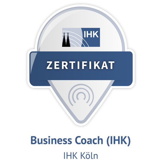 Zertifikat Frank Fritzges Business Coach IHK